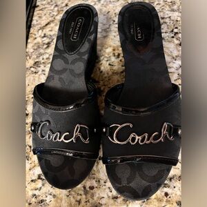 Black coach shoes